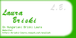 laura briski business card